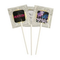 Individual Condom Lollipop w/ Square 4 Color Process Printing Decal (CMYK)
